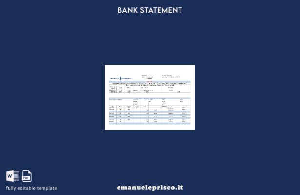 modello Excel di estratto conto bancario Bankasi Turchia in stile verificato