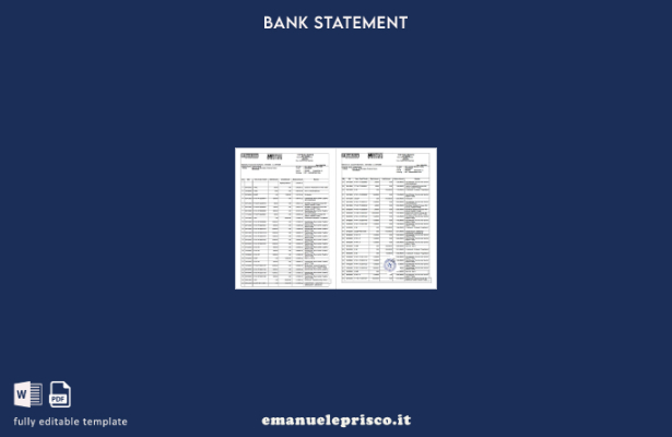 modello di pagine di estratto conto in stile verificato Bangladesh bank Asia PLC