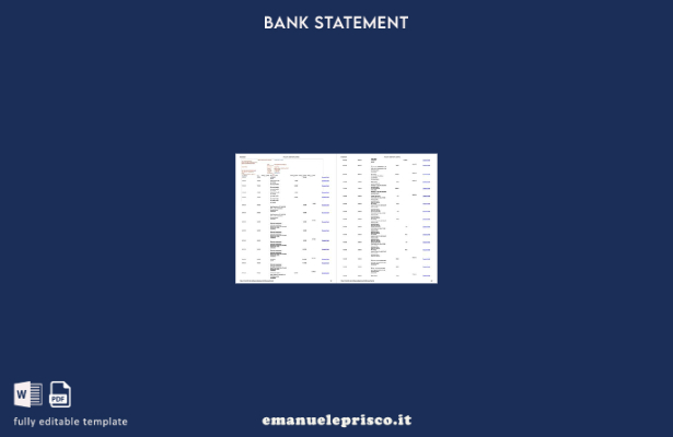 modello di pagine di parole dell'estratto conto Pakistan Meezan Bank Limited in