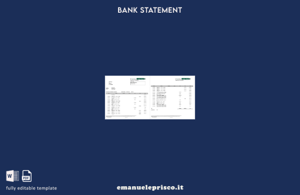modello di pagine di parole dell'estratto conto bancario dello Sri Lanka Amana i