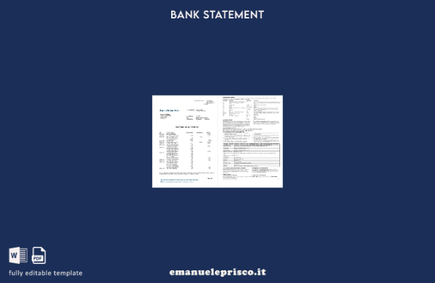 modello di pagine di parole di dichiarazione della Banca d'Irlanda in stile veri