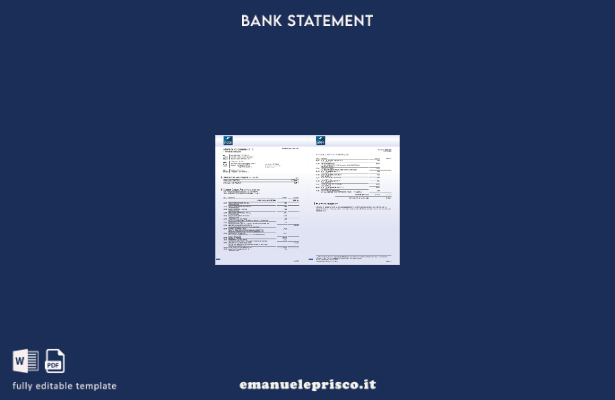 modello di pagine di parole di estratto conto postale Francia La Banque stile ve