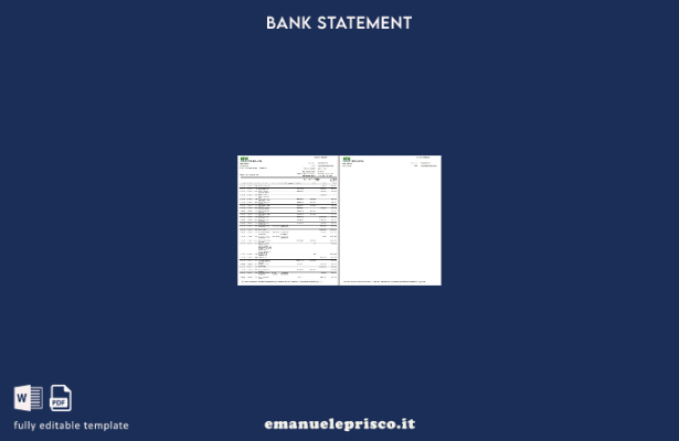 modello di parola di estratto conto bancario MCB Pakistan stile verificato