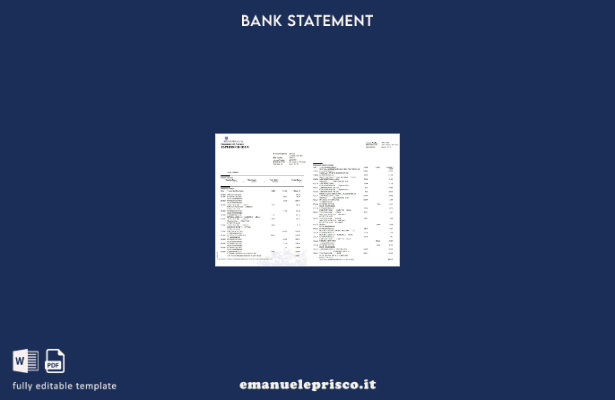 stile verificato Estratto conto bancario dell'Australia Bank of Melbourne, model