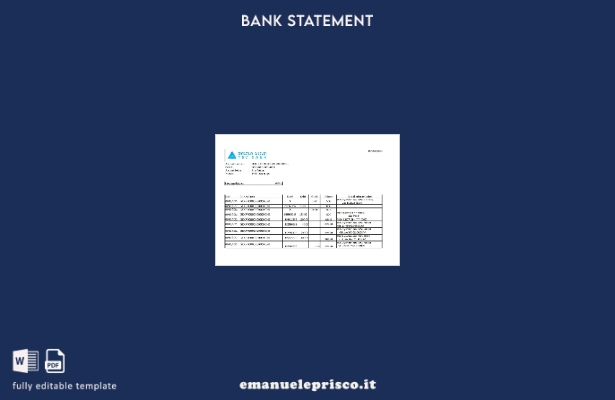 stile verificato Modello di estratto conto bancario Georgia TBC facile da compil