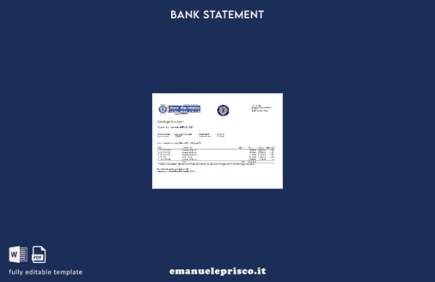 stile verificato Nepal Bank Modello Excel di estratto conto bancario del Nepal