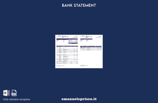 stile verificato Pagine di parole dell'estratto conto bancario Natwest del Regno