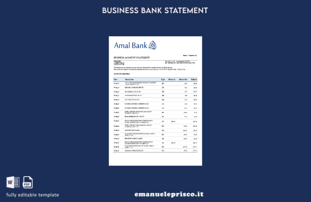 stile verificato Dichiarazione dell'organizzazione Somalia Amal Modello Word e P
