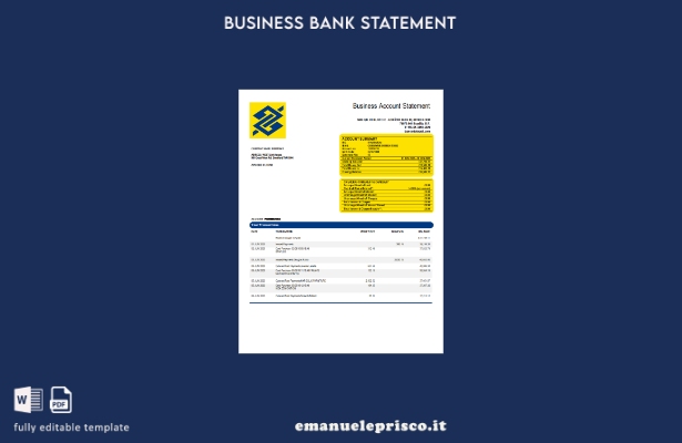 stile verificato Estratto conto dell'organizzazione bancaria Banco do Brasil Mod