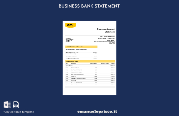 stile verificato Modello di dichiarazione della società Ami Insurance Limited in