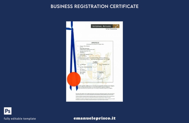 stile verificato Modello di certificato di incorporazione della Nuova Zelanda