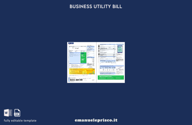 stile verificato Modello di pagine di bollette aziendali India Reliance Energy