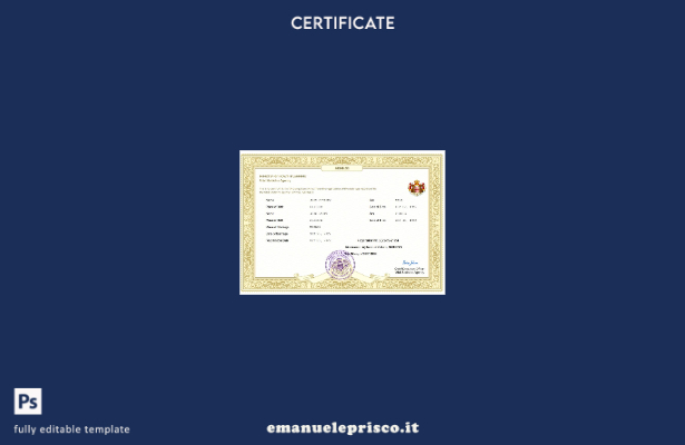 Certificato di matrimonio di Monaco in stile verificato Modello Word e PDF