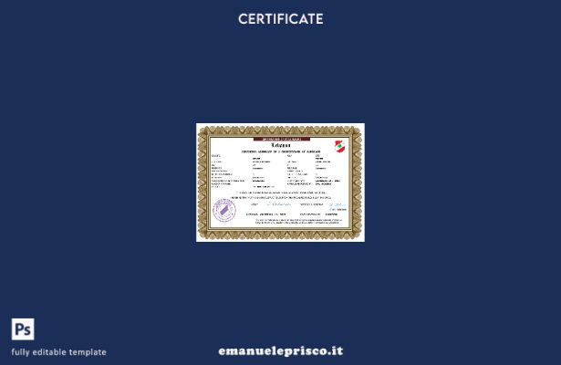 Certificato di matrimonio in Libano in stile verificato Modello Word e PDF