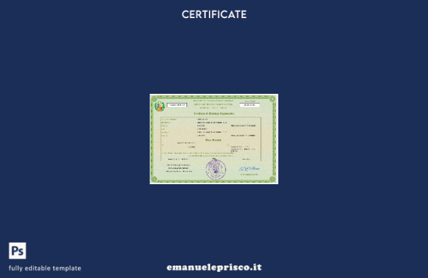Certificato di matrimonio in Perù in stile verificato Modello Word e PDF