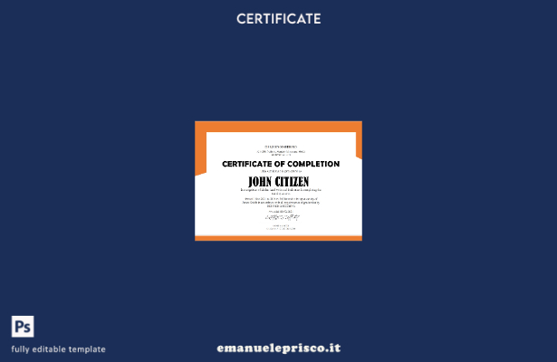Modello di certificato di tirocinio di ingegneria Denz USA in stile verificato