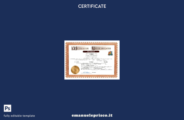 certificato di matrimonio Grenada in stile verificato modello Word e PDF