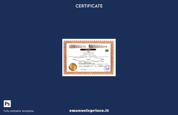 certificato di matrimonio Niger in stile verificato modello Word e PDF