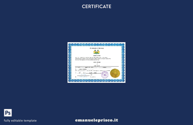 certificato di matrimonio Sierra Leone in stile verificato modello Word e PDF