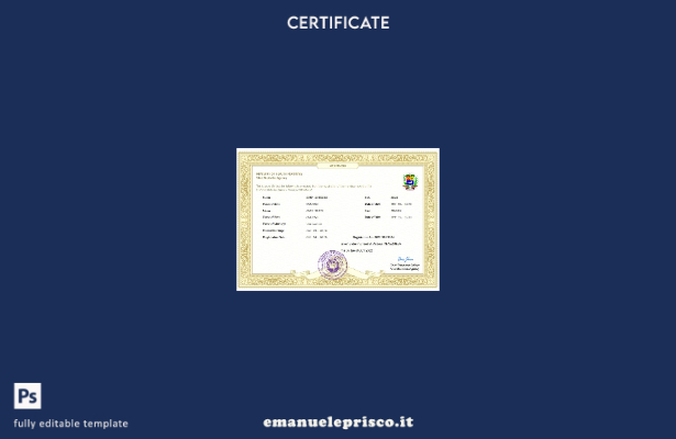 certificato di matrimonio Venezuela in stile verificato modello Word e PDF