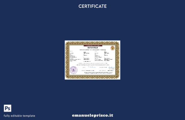 certificato di matrimonio belga in stile verificato modello Word e PDF