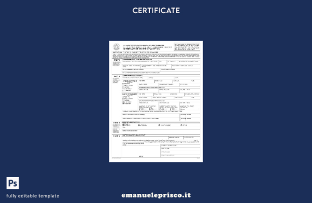 modello di certificato di adozione del Dipartimento sanitario del Missouri degli