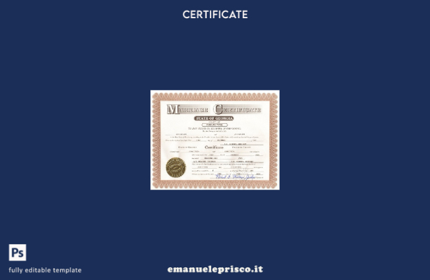 modello di certificato di matrimonio della contea di Charlton USA in stile verif