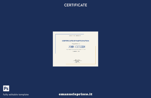 modello di certificato di partecipazione al Talent Show USA in stile verificato