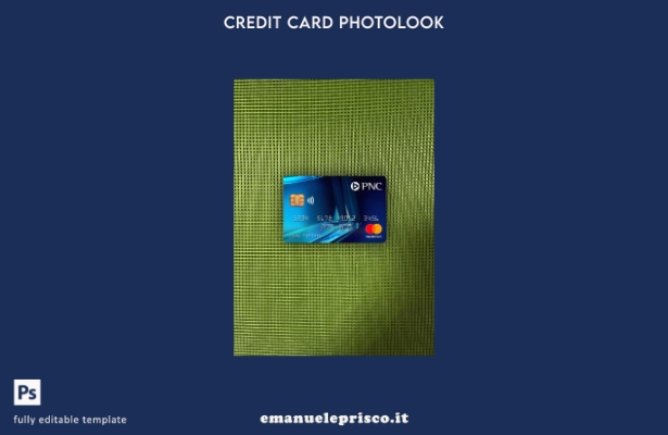 modello anteriore photolook blu mastercard banca USA PNC stile verificato