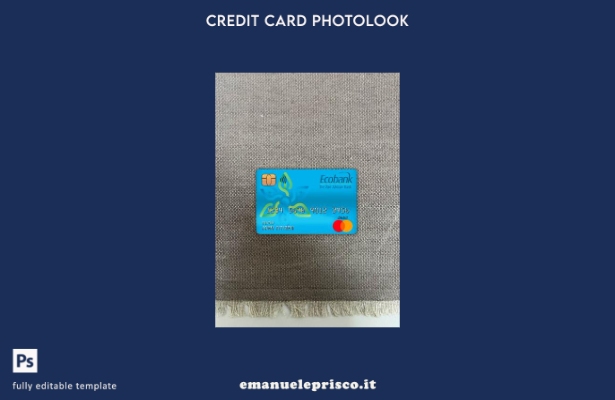 modello anteriore photolook della carta di debito principale della banca Ecobank