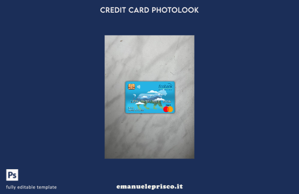 modello anteriore photolook della carta di debito principale ecobank della Repub