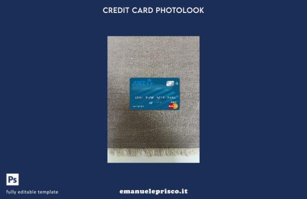 modello anteriore photolook della carta principale della banca Australia Anz sti