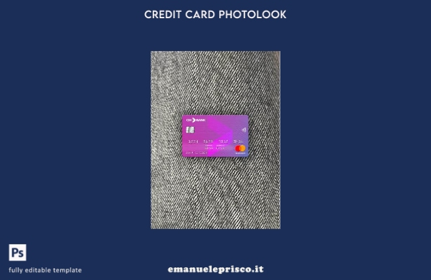 modello anteriore photolook mastercard della banca CIH del Marocco stile verific
