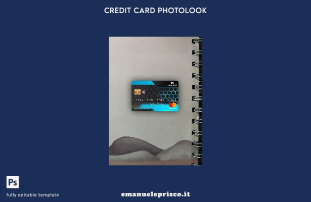modello anteriore photolook mastercard della banca USA Sutton stile verificato