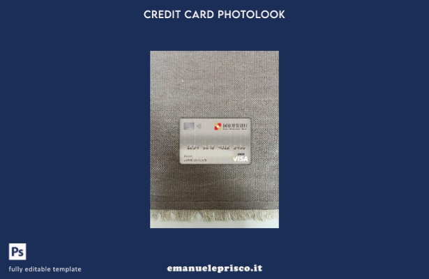 modello anteriore photolook per carta di debito visto banca China Development in