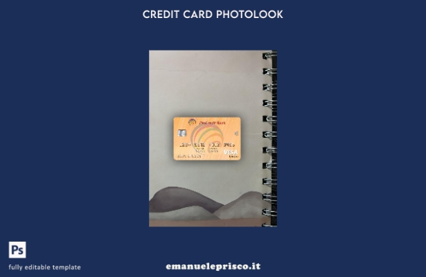 modello di carattere photolook per carta elettronica Visa Moldova ProCredit Bank