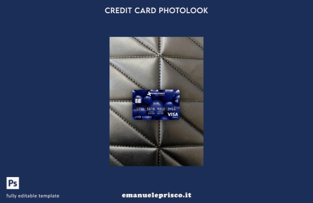 modello frontale con photolook per carta classica per visto bancario Messico Inb