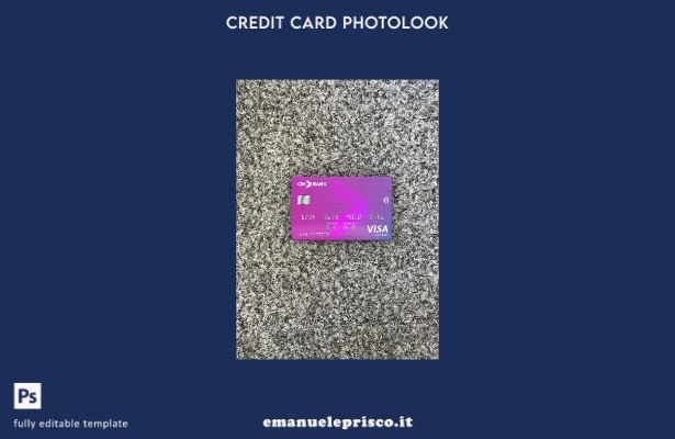 modello frontale photolook con carta classica per visto bancario Marocco CIH in