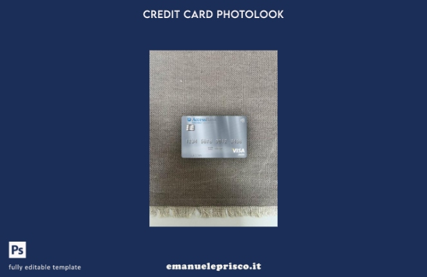 modello frontale photolook con carta di debito visto Tanzania AccessBank in stil