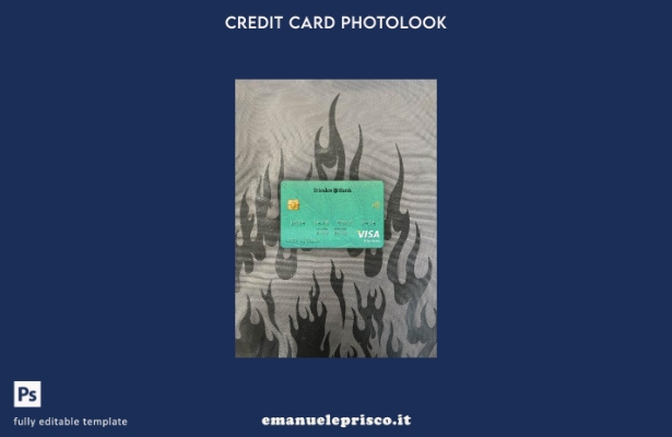modello frontale photolook con carta elettronica visto olandese Triodos Bank sti