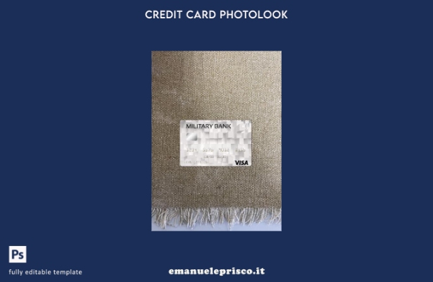 modello frontale photolook con carta visto Australia Australian Military Bank st