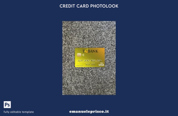 modello frontale photolook con carta visto bancario Bhutan T in stile verificato