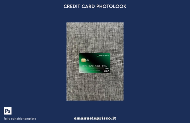 modello frontale photolook con carta visto bancario Burundi Africa stile verific