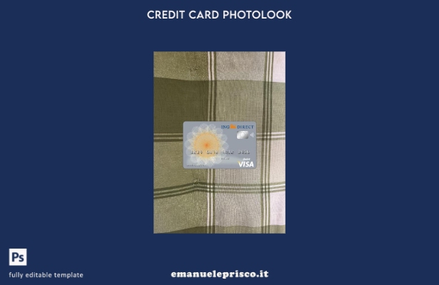 modello frontale photolook con carta visto bancario diretto Australia Ing in sti