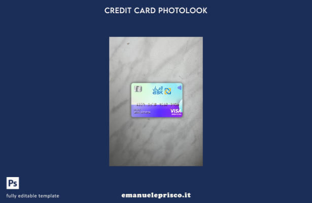 modello frontale photolook con firma del visto egiziano Al Ahli Bank of Kuwait i