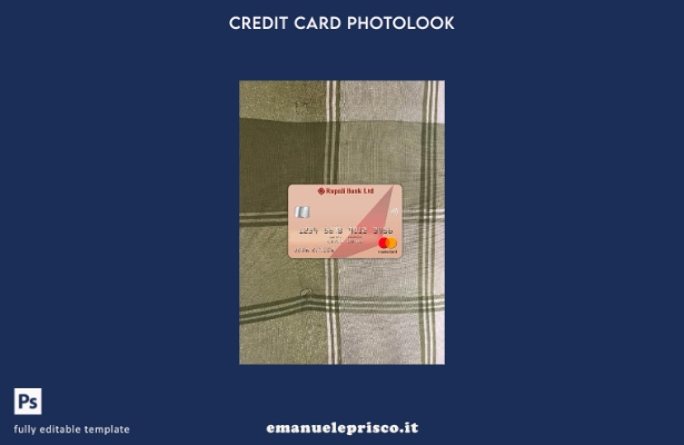 modello frontale photolook della Mastercard della banca Rupali del Bangladesh st