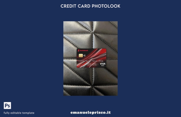 modello frontale photolook della carta Visa Canada Nova in stile verificato
