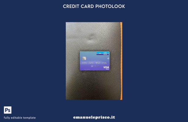 modello frontale photolook della carta di debito visto Israel Bank Leumi in stil
