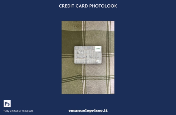 modello frontale photolook della carta di debito visto Luxembourg Banque Fortuna