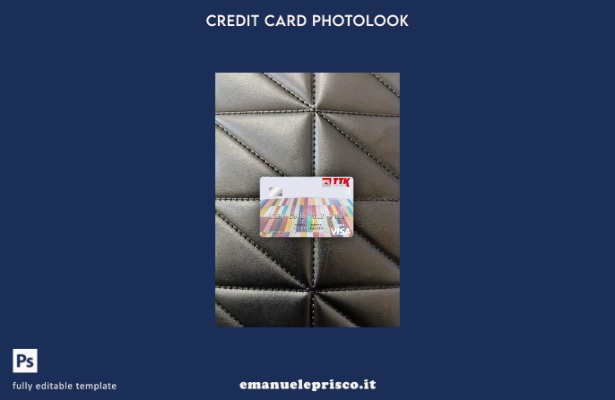 modello frontale photolook della carta di debito visto Macedonia TTK Banka AD Sk